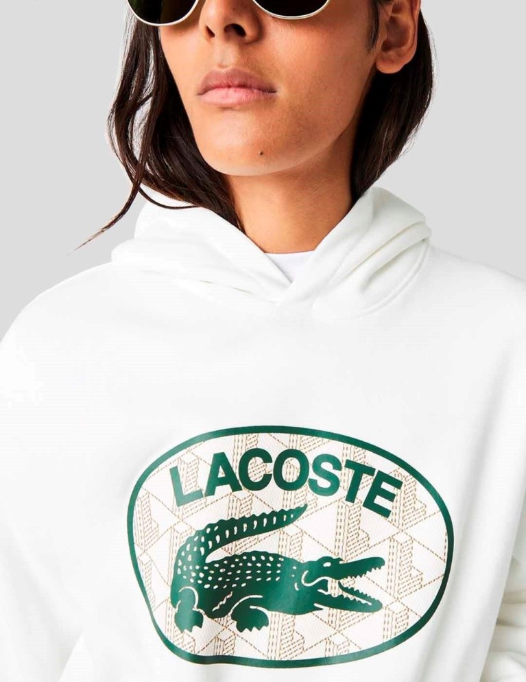 Felpa LACOSTE con cappuccio sfoderabile